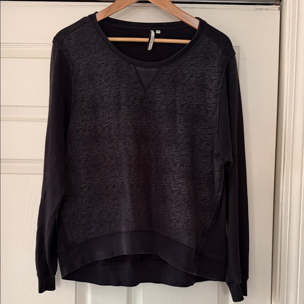 Calvin Klein Jeans Black Heathered Crewneck Pullover